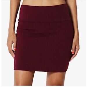 NWT Express Burgundy Knit Skirt Size Small